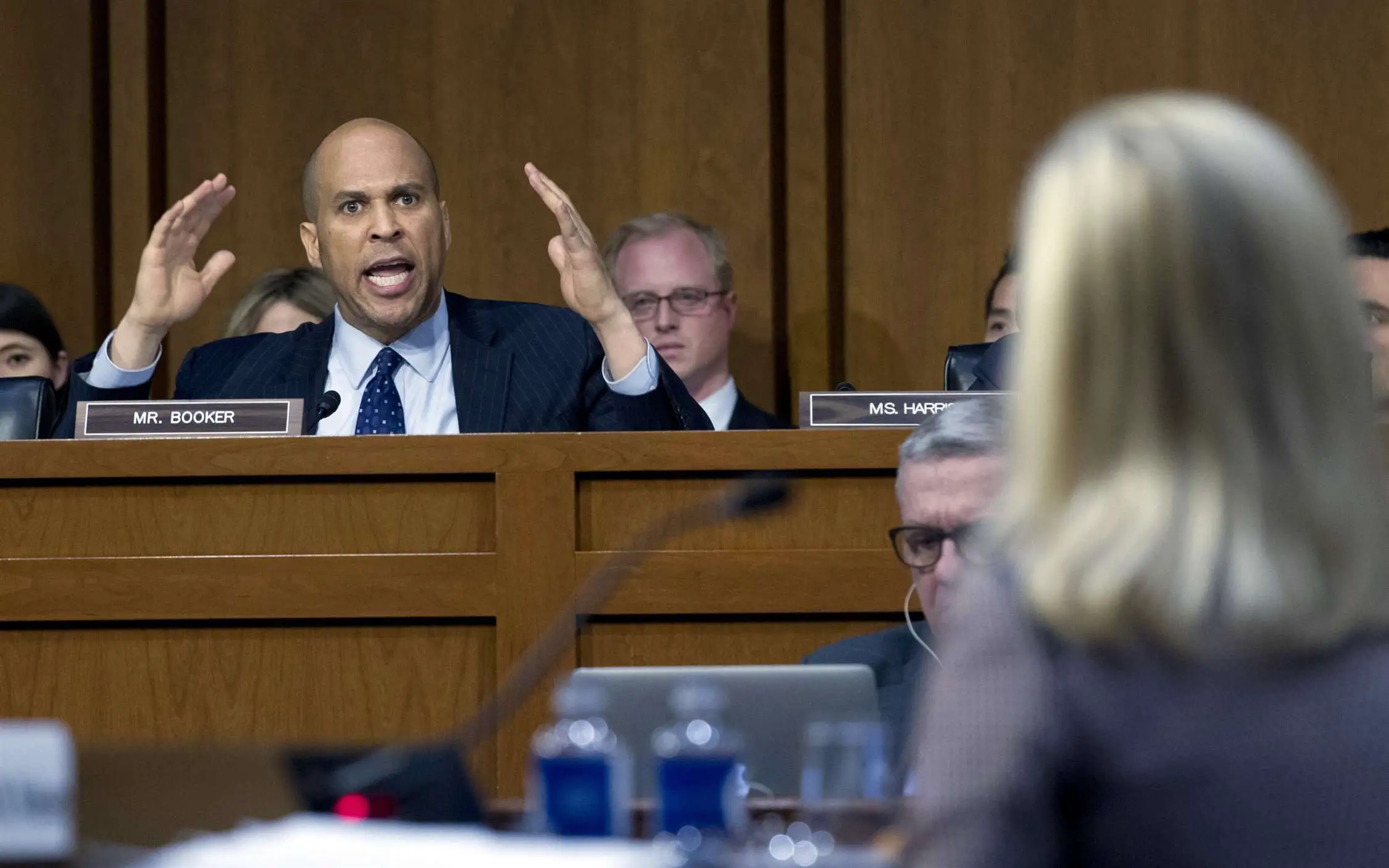 Mr Cory Booker getting angry
