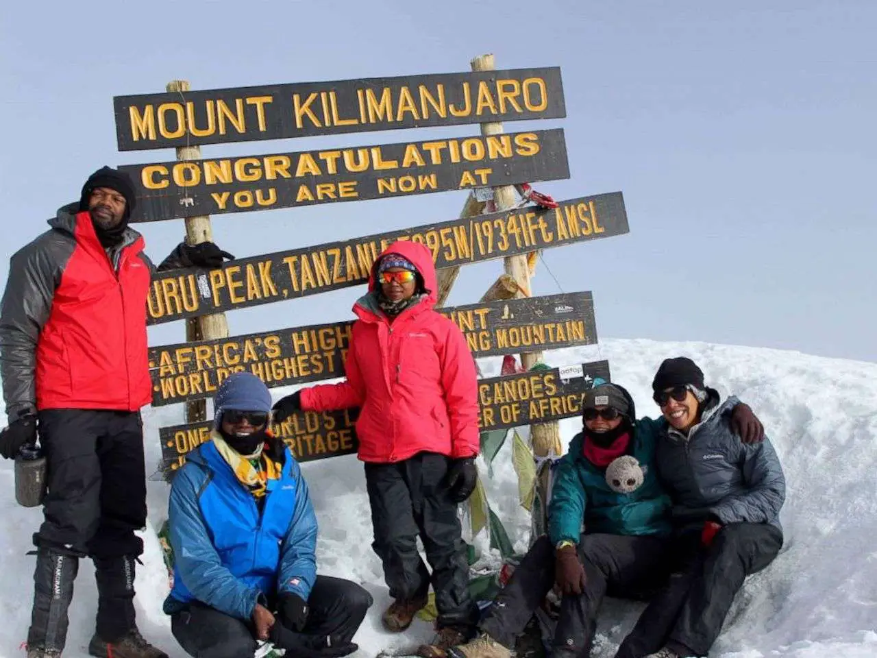 black American expedition that climbs mountains, Mount Kilimanjaro