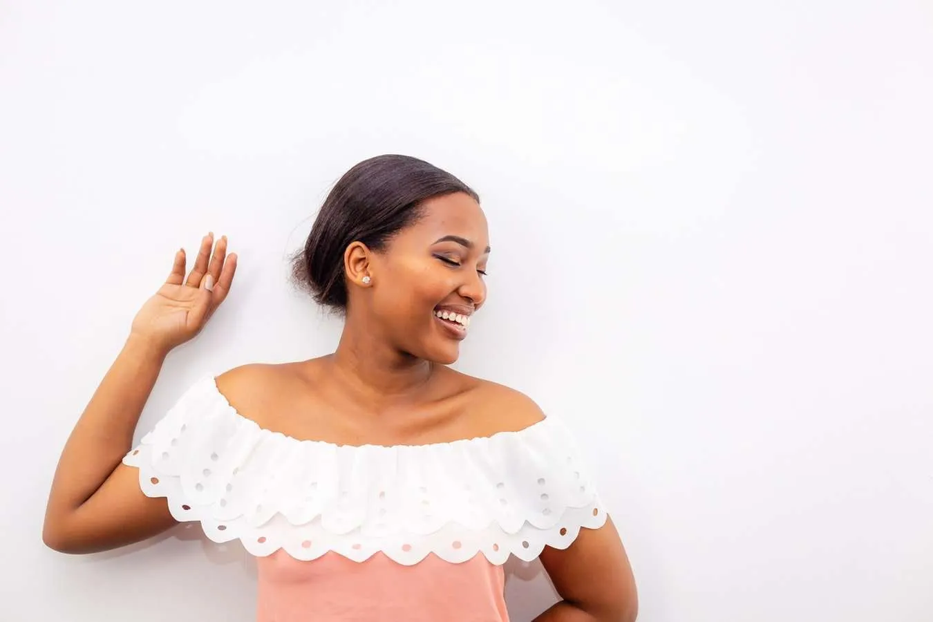 Happy Black Girl posing for the camera,