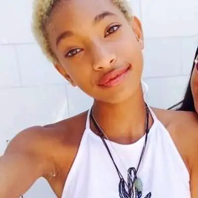 Willow Smith smiling with short hair