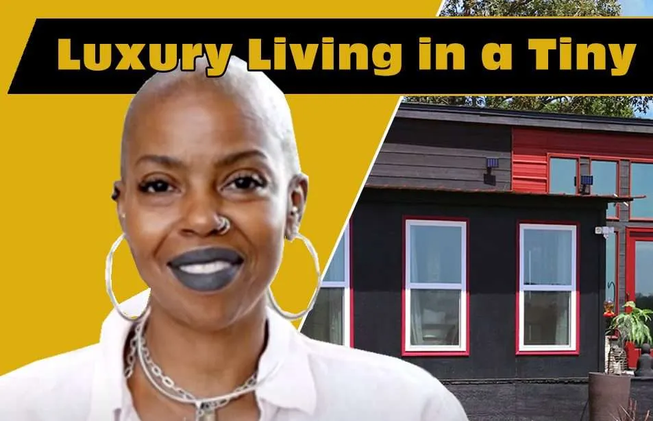 jewel pearson, jewel pearson tiny house, black tiny house, unique tiny house, luxurious tiny house