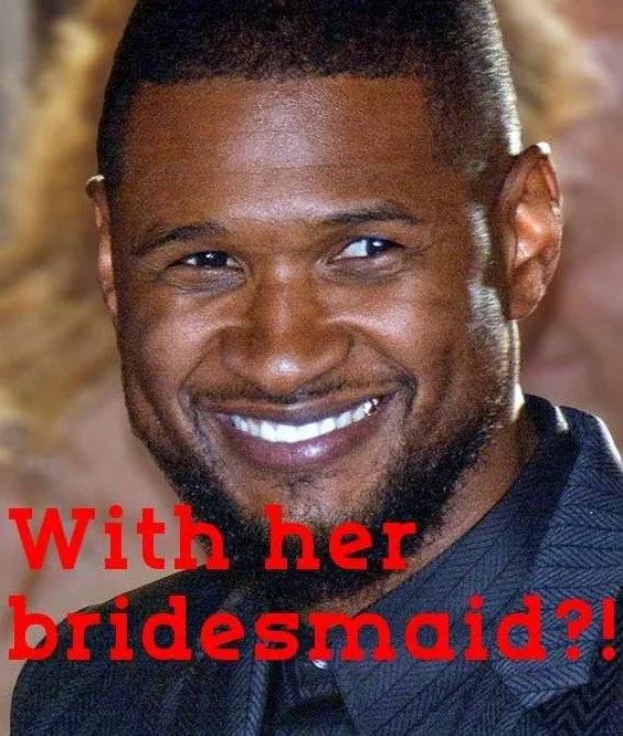 Ushers cheating on girlfriend and wife