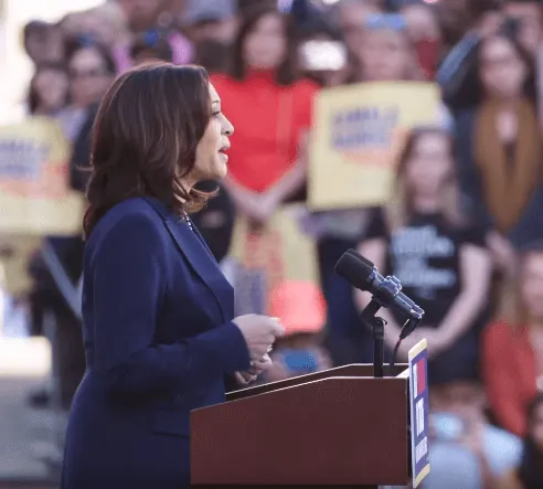 Kamala harris giving