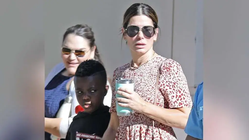 Sandra Bullock with her adopted shon Louis Bardo Bullock