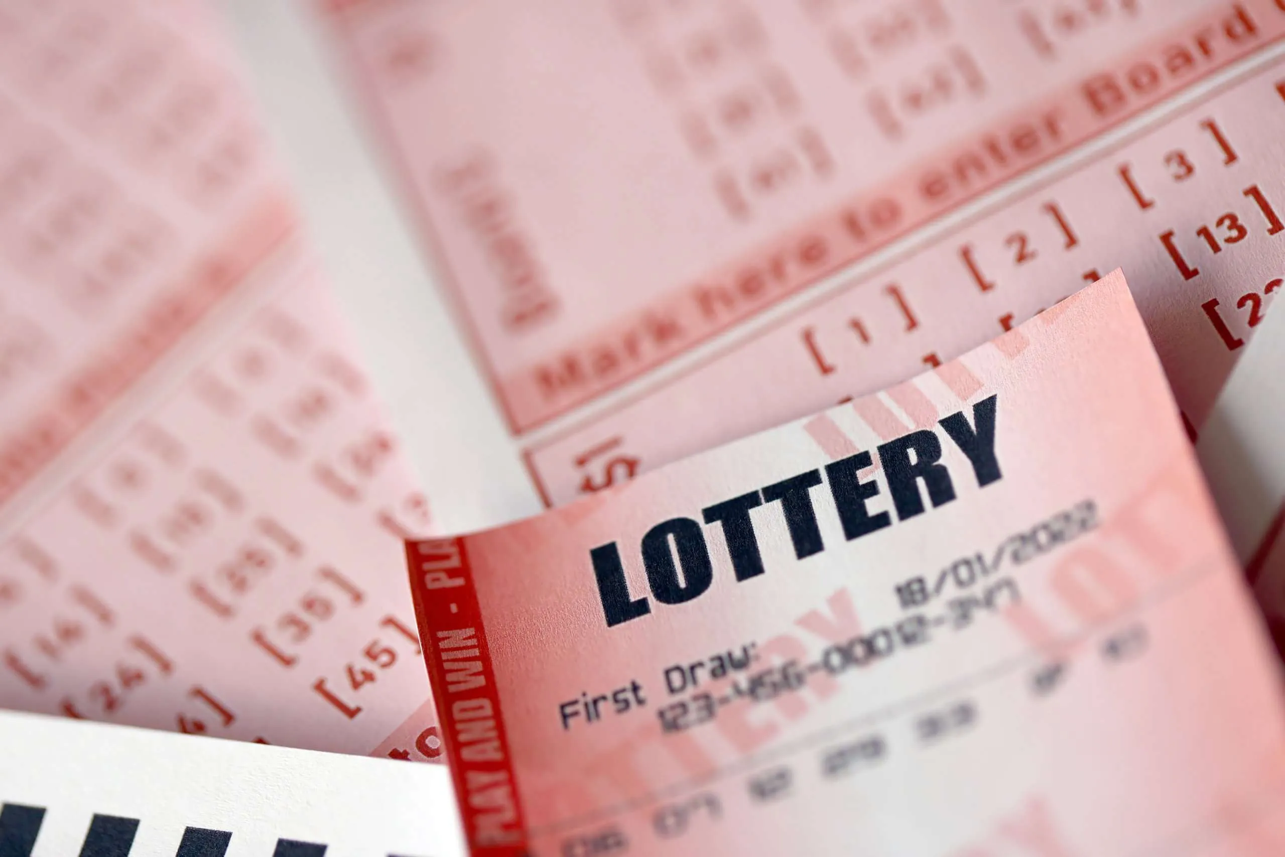 Lottery ticket or black lottery winner